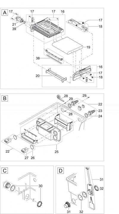 Pezzi di ricambio per Oase BioTec ScreenMatic² 60000 - filtro di flusso per laghetto