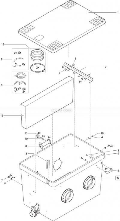 Pezzi di ricambio per Oase ProfiClear Premium Standing Bed XL - modulo letto in piedi