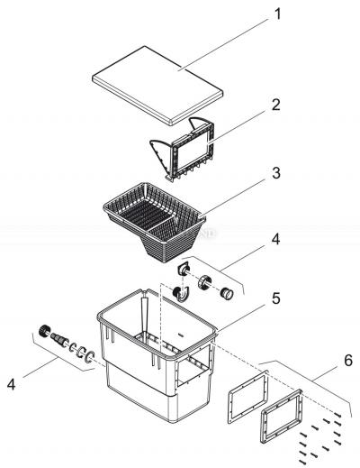  Pezzi di ricambio per Oase BioSys Skimmer Plus - schiumatoio per laghetto