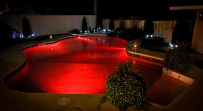 Lampadina LED Flat RGB colorata 23 W piatta, DMX, per piscine con liner e cemento