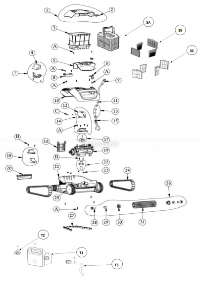 Aspiratore automatico per piscina Dolphin E10