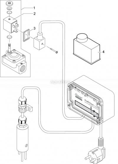 Pezzi di ricambio per Oase ProfiClear Guard - presa d`acqua automatica