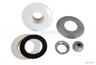 Astralpool bocchetta di ricircolo Sistema Multiflow con filettatura esterna, colore grigio chiaro (RAL7004), per piscine prefabbricate