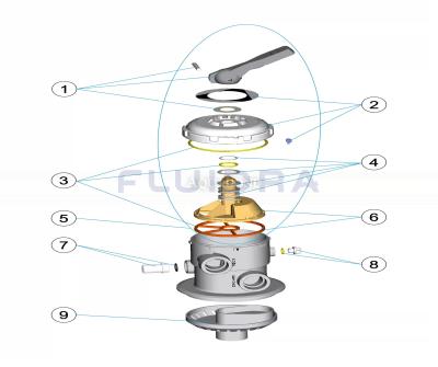 Ricambi per valvola TOP - 6 vie 1 1/2" ROMA NEW 2023