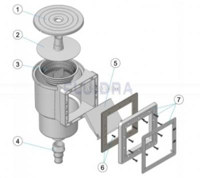 Ricambi per mini skimmer Astralpool 15 l - per piscine foil
