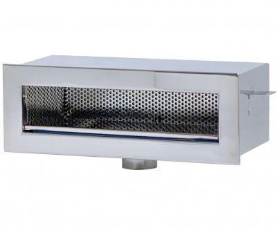 Skimmer in acciaio inox 400 mm AISI 316L, per piscine foil