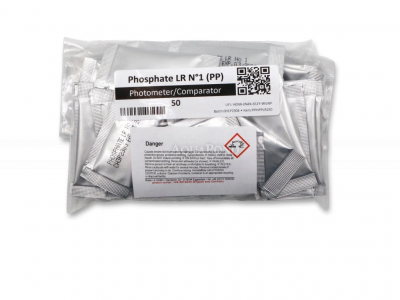 Water-ID Phosphate LR 1 (PP) - Compresse di ricambio per il tester digitale di fosfati Pool Lab 2.0 LR 1 (PP) (50 bustine)