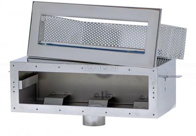 Skimmer in acciaio inox 600 mm AISI 316L, per piscine in cemento