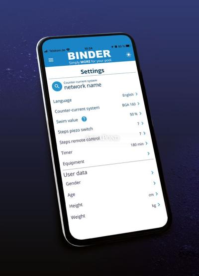 BINDER HydroStar BGA 215 Single, Plus-System con app - contenuto della confezione: turbina, scatola di controllo, telecomando IP67