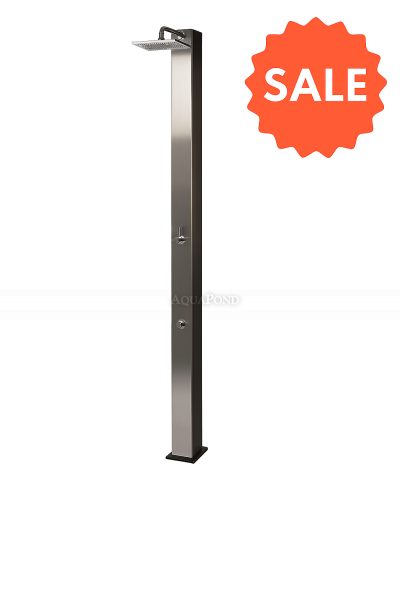 Doccia solare CRM 40 l - Frontale in acciaio inox con lavapiedi - IN VENDITA - DANNEGGIATA