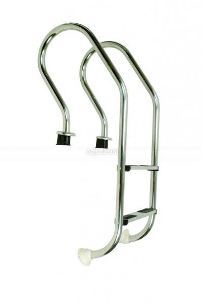 Scaletta Mixta in acciaio inox 2 gradini, AISI 304