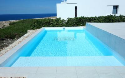 Rivestimento per piscina Renolit ALKORPLAN RELIEF antiscivolo bianco; 1,65 m di larghezza, 1,8 mm, metratura - il prezzo è al m2