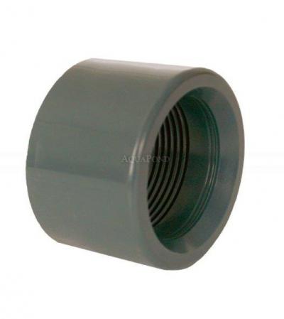 Raccordo in PVC - Riduzione corta con filetto 50 x 1 1/4" int.