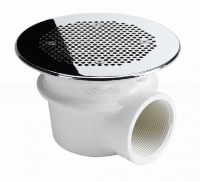 Scarico di fondo Vamila, in acciaio inox, a maglia fine, per piscine con rivestimento