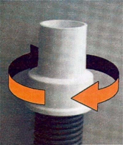 Wąż spiralny pływający, Ø 38 mm, długość 6 m, łącznie z końcówkami