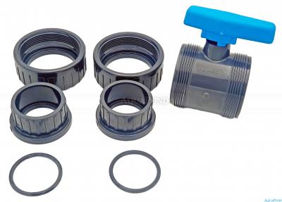 Zawór kulowy basenowy PCV Plimex 63mm klejenie / klejenie