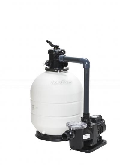 Urządzenie filtrujące - ROMA KIT 400, pojemnik filtrujący ROMA 400, zawór sześciodrogowy, postument, pompa Micro Delfino II 25, 4 m3/h