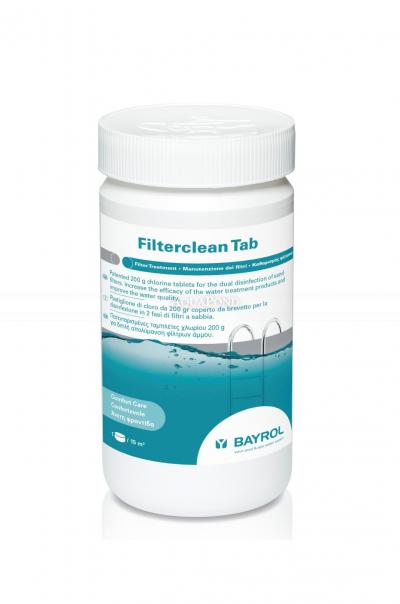 Tabletki BAYROL Filterclean 1 kg, tabletki chlorowe 200 g, dezynfekcja filtrów piaskowych