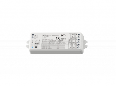 Odbiornik SMART WiFi WT5 DREAM dla RGB/RGBW/RGB+CCT/W/CCT - 12-24V, 5*3A, aplikacja TUYA