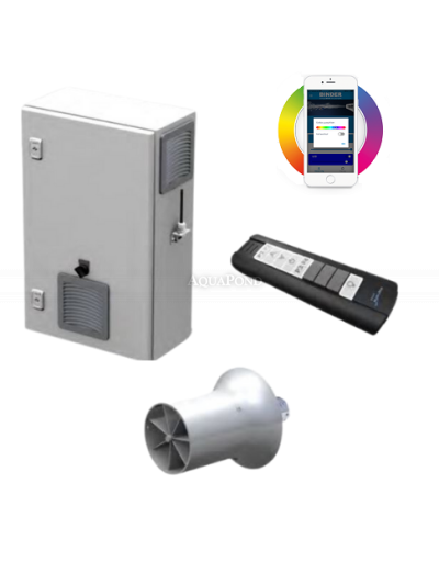 BINDER HydroStar BGA 215 Single, System Plus z aplikacją - zawartość opakowania: turbina, skrzynka sterownicza, pilot IP67