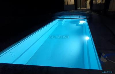 Światło białe LED Adagio 25 W, 10 cm, do basenów foliowych i prefabrykowanych