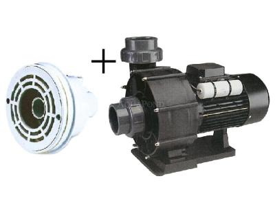 Pompă de contracurent New BCC 300T 66 m3/h 400 V, 2,2 kW + cap de contracurent (duză 40 mm + aspirație)