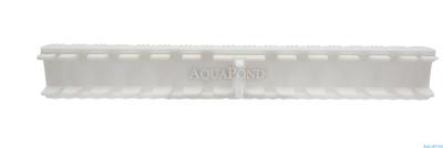 Grătar de preaplin, grătar pentru piscine publice - alb - lățime 246 mm, înălțime 35 mm, prețul este afișat pentru 1 buc. de grătar