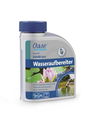 Oase AquaActiv Safe&Care 500 ml, preparat concentrat pentru tratarea apei, pentru condiții optime de viață în iazul de grădină