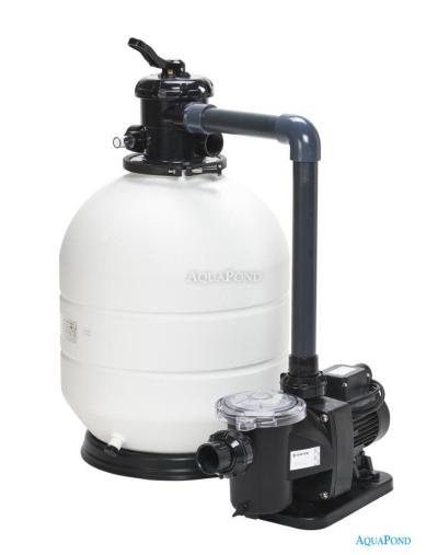 Echipament de filtrare - ROMA KIT 400, recipient de filtrare ROMA 400, vană cu șase căi, suport, pompă FreeFlo 4 m3/h