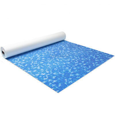 Folie pentru piscină Renolit Alkorplan 3000 Byzance Blue; lățime 1,65 m, grosime 1,5 mm, rolă de 25 m