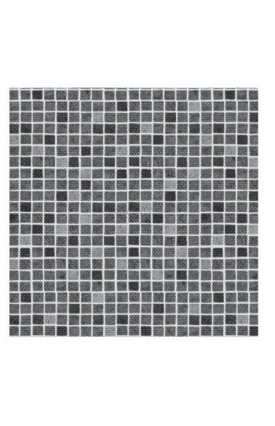 AVfol Decor Antiderapant - Mozaic Gri; lățime 1,65 m, 1,5 mm, rolă de 20 m - Folie pentru piscină