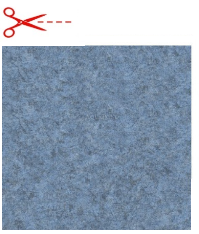 Aquasense - 3D Granit Blue; lățime 1,65 m, 1,6 mm, la metru liniar - Folie pentru piscină, prețul este pe m2