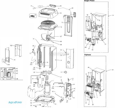 Piese de schimb pentru pompa de căldură Z550 MD5 iQ - 15 kW