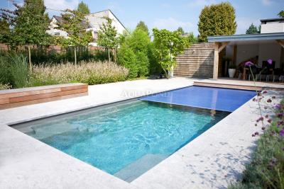Piscină Compass Pools XL-TRAINER 110FB - 11 m, fund drept - piscină ceramică