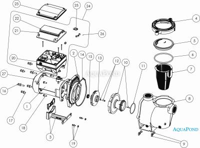 Piese de schimb pentru pompa IntelliFlo VSF 5 - 30 m3