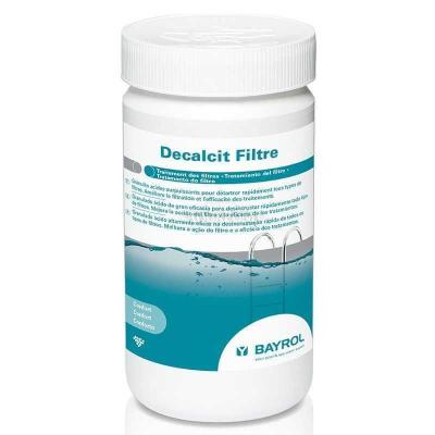 BAYROL Decalcit Filter 1 kg, îndepărtarea depunerilor din filtrele cu nisip și descompunerea nisipului filtrant întărit