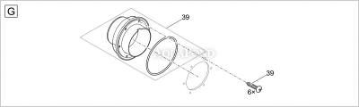 Piese de schimb pentru Oase ProfiClear Premium DF-L gravity-fed OC - filtru cu tambur pentru iaz - conectare gravitațională