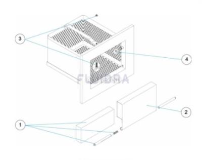 Piese de schimb pentru Astralpool, coș de aspirație decorativ din oțel inoxidabil pentru skimmer A-201, A202