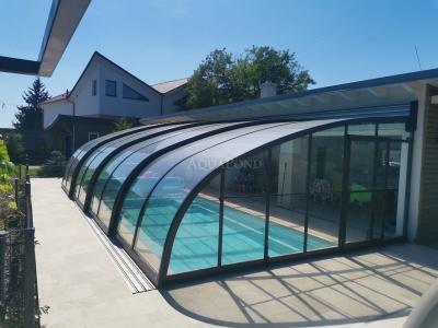 Acoperiș STYLE pentru piscina Compasspools Fun 80, dimensiuni interioare ale acoperirii: 5 m x 10 m