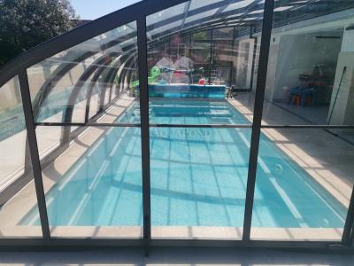 Acoperiș STYLE pentru piscina Compasspools Fun 80, dimensiuni interioare ale acoperirii: 5 m x 10 m