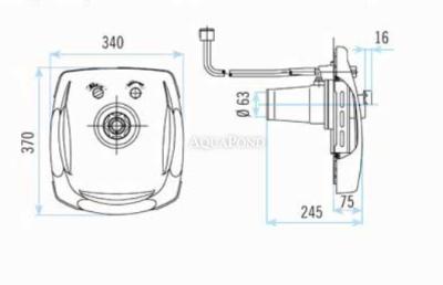 Astralpool panou frontal pentru contracurent Sprint