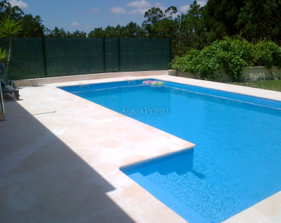 Folie pentru bazin ELBE SBG Supra Adriatic Blue, lățime 1,65 m, lungime 1 m, grosime 1,5 mm - (albastru - 604) la metraj - prețul este pe m²