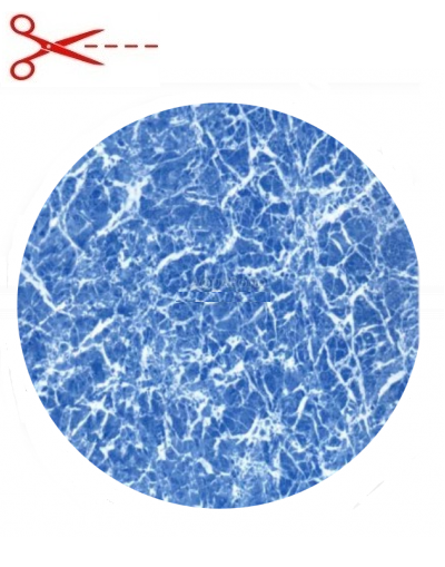 Folie pentru piscină ELBE SBG Supra Marble Blue, lățime 1,65 m, lungime 1 m, grosime 1,6 mm - (marmură - 920/20) la metru - prețul este pe m²