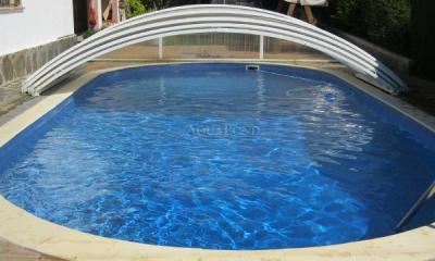 Folie pentru piscină ELBE SBG Pearl - Blue Pearl, lățime 1,65 m, lungime 1 m, grosime 1,6 mm - (perlă albastră - 920/22) la metru - prețul este pe m²