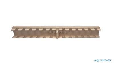 Grătar de preaplin - grătar Roll - dublu față - lățime 245 mm, înălțime 35 mm - fildeș RAL1050, 1 ml = 45 segmente, prețul este afișat pentru 1 buc. de grătar