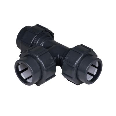 PRAHER T de 90° FlexFit d 50 x 50 x 50 mm, DN = 40 x 40 x 40 mm, îmbinare cu colier x îmbinare cu colier x îmbinare cu colier - LICHIDARE DE STOC