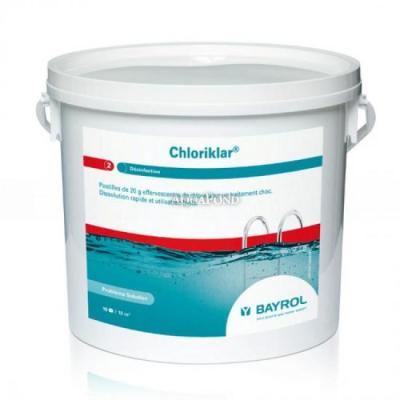 BAYROL Chloriklar 3 kg, tablete de clor de 20 g pentru dezinfectare de șoc