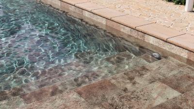 Aquasense Signature - 3D Imperial Sand, lățime de 1,65 m, grosime de 1,8 mm, rolă de 25 m - Folie pentru piscină