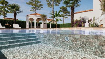 Aquasense Signature - 3D Imperial Sand, lățime de 1,65 m, grosime de 1,8 mm, rolă de 25 m - Folie pentru piscină