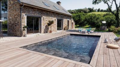 Aquasense Signature - 3D Imperial Grey, lățime 1,65 m, grosime 1,8 mm, rolă de 25 m - Folie pentru piscină